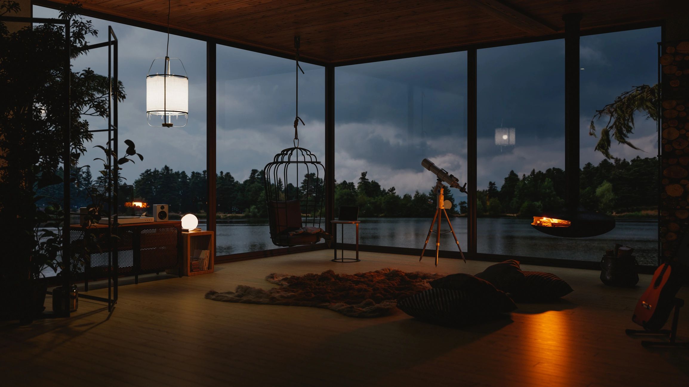 glamping dome interior cozy sustainable